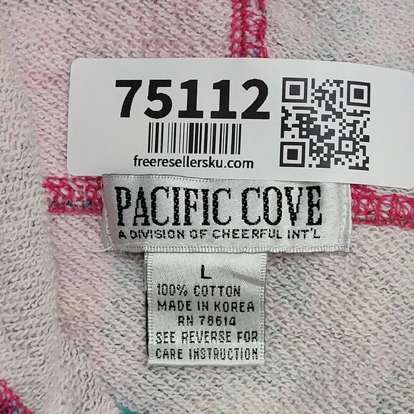 Vintage Boho Hippie Hoodie Womens Large 25x25 Baggy Boxy - Picture 8 of 10